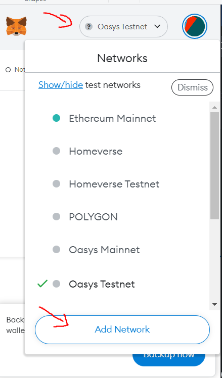Add Oasys Network